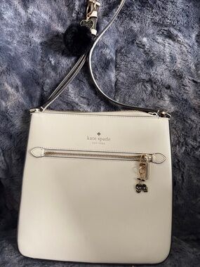 kate spade Cream Leather Crossbody “Sadie” Bag